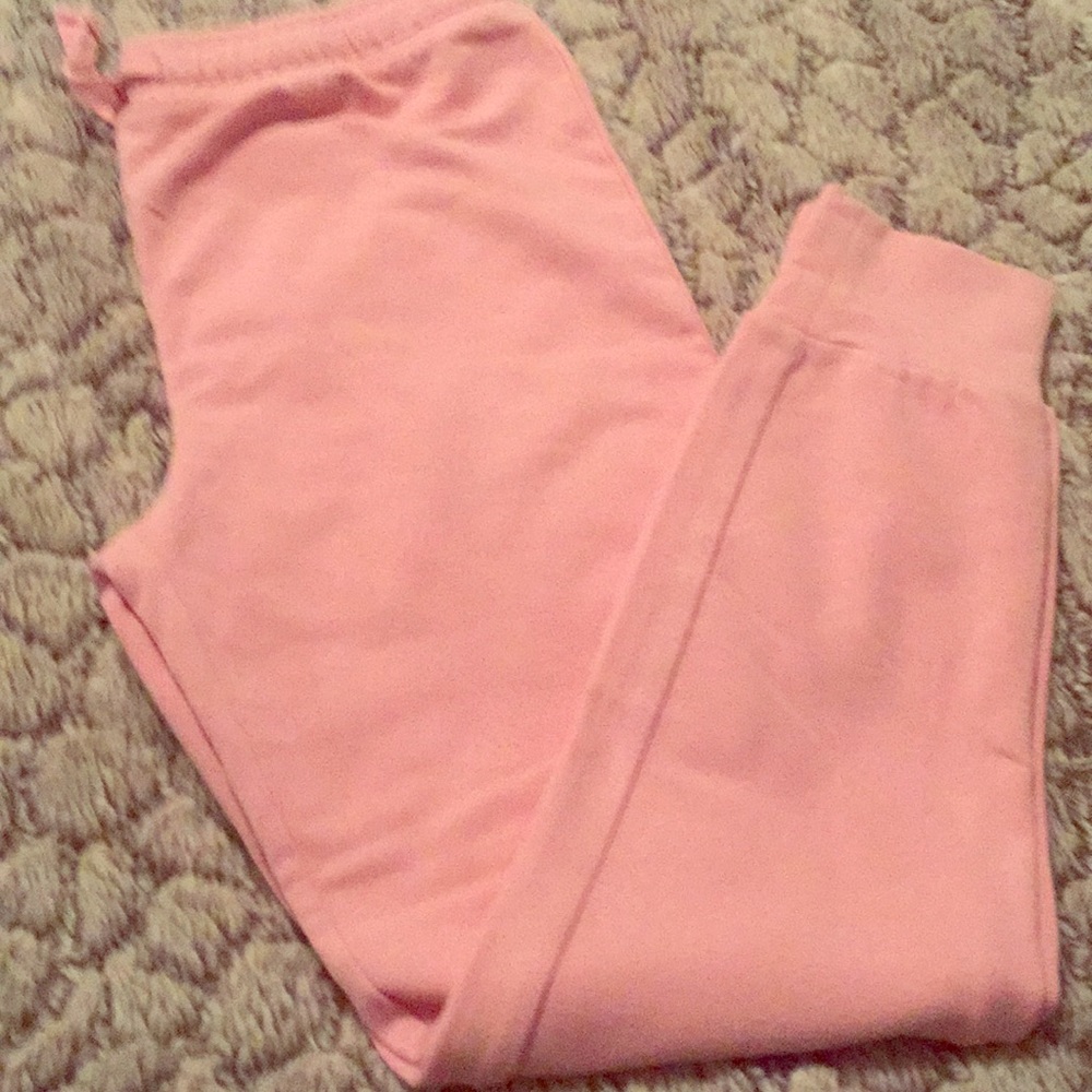 Pink kids jogging pants